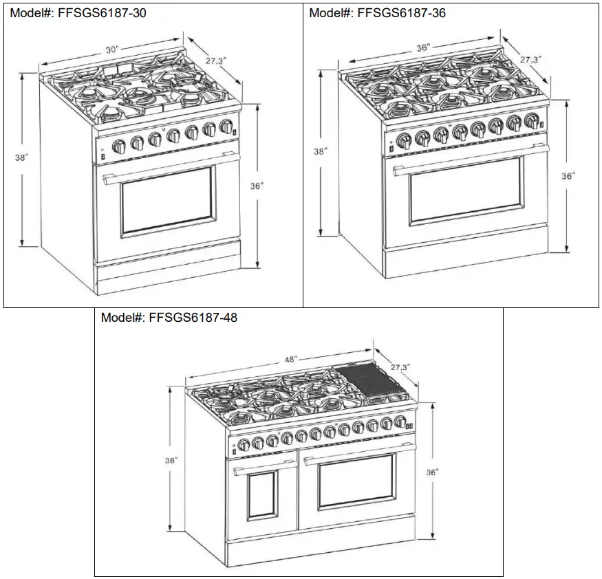FORNO FFSGS618730 30 Inch Professional Freestanding Dual Fuel Range - fig12