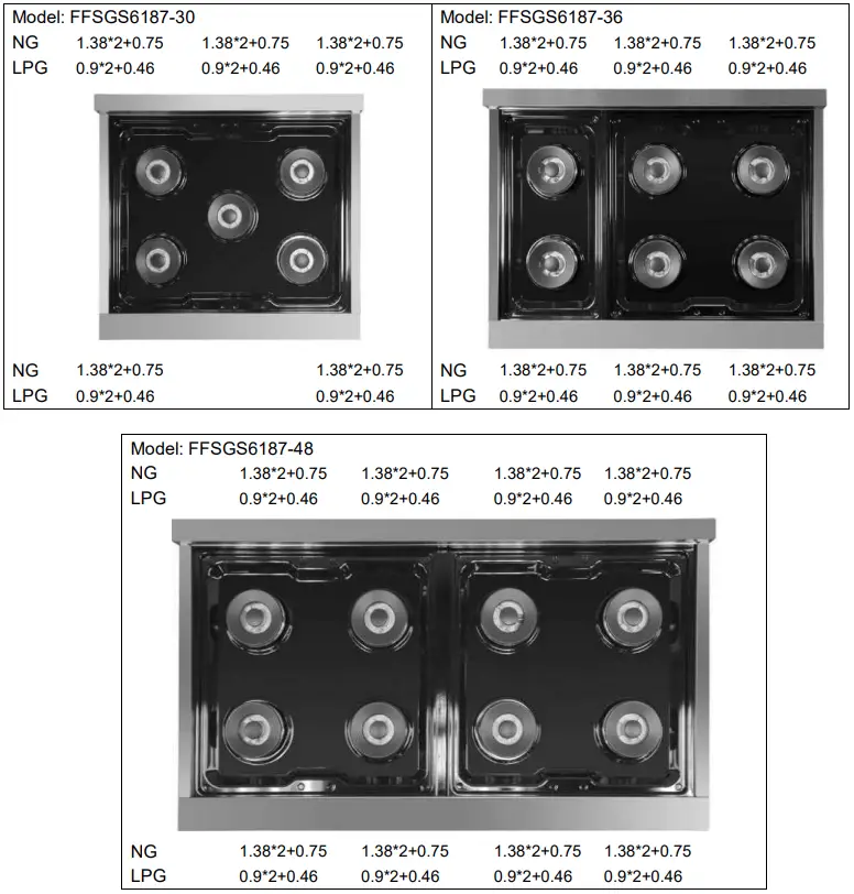 FORNO FFSGS618730 30 Inch Professional Freestanding Dual Fuel Range - fig17