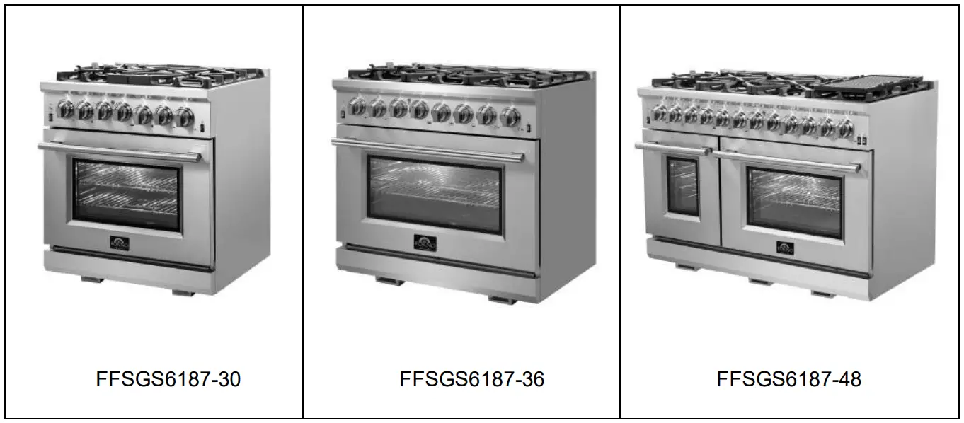 FORNO FFSGS618730 30 Inch Professional Freestanding Dual Fuel Range