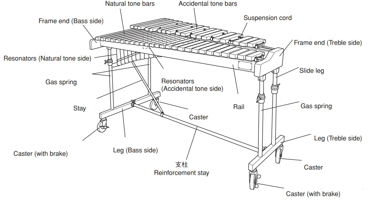 YAMAHA YX500R YX500F Concert XYLOPHONE - fig 3