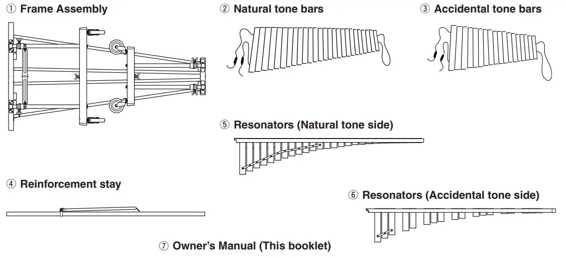 YAMAHA YX500R YX500F Concert XYLOPHONE - fig 4