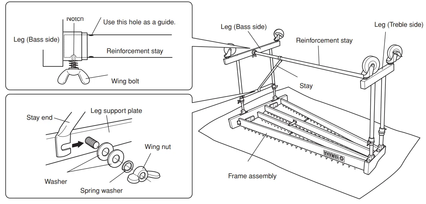 YAMAHA YX500R YX500F Concert XYLOPHONE - fig 5