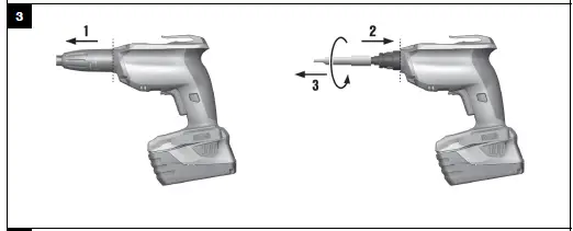 HILTI-SD-5000-A22-Cordless-Drywall-Screwdriver-Instruction-FIG-3