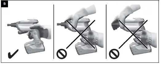 HILTI-SD-5000-A22-Cordless-Drywall-Screwdriver-Instruction-FIG-5