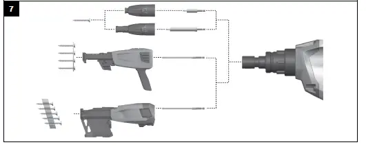 HILTI-SD-5000-A22-Cordless-Drywall-Screwdriver-Instruction-FIG-7
