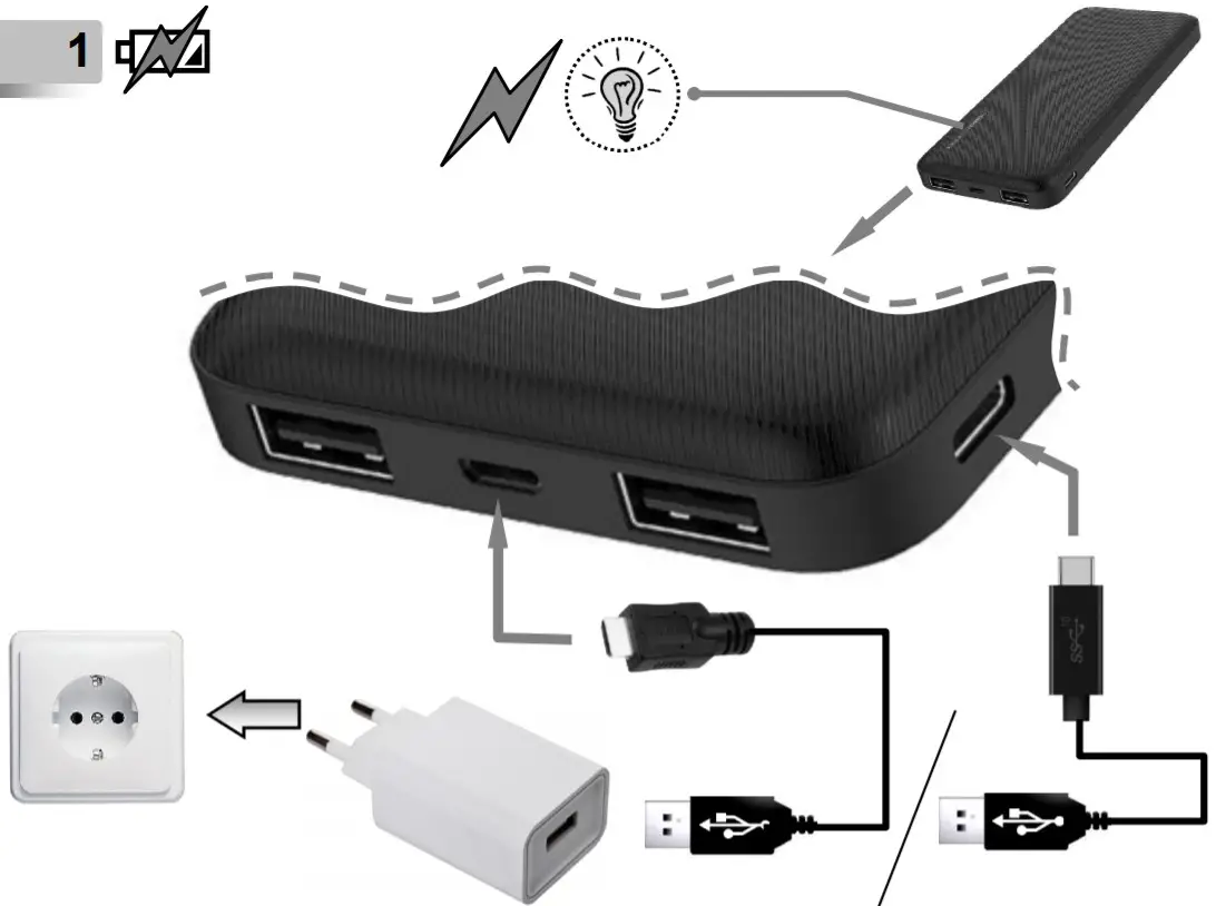 gembird PB10-01 10000 MAH Power Bank - fig1
