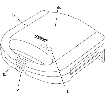 Cuisinart-WM-SW2N-Dual-Sandwich-Nonstick-Electric-Grill-Fig-1