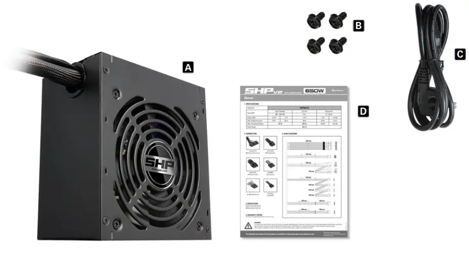 Sharkoon SHP V2 Power Supply - Fig 2