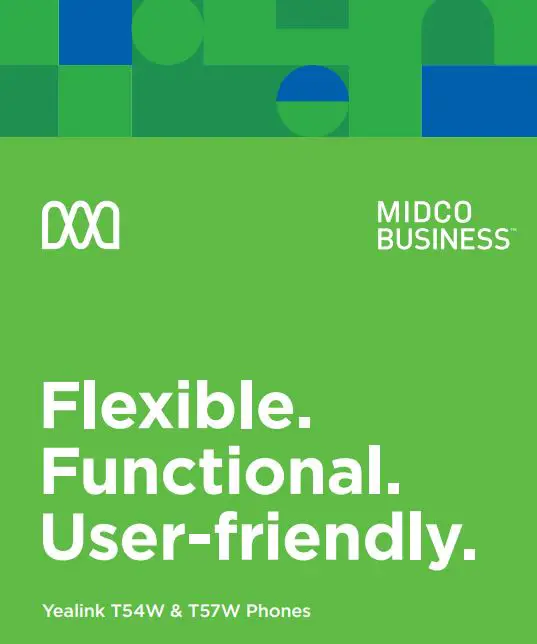 MIDCO T54W Yealink Prime Business Phone User Manual