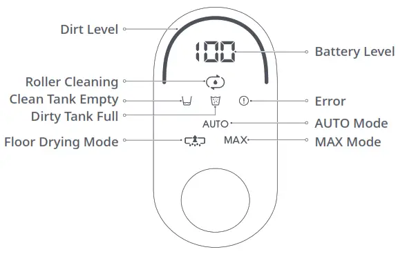 roborock Wet and Dry Vacuum Cleaner - Screen Functions