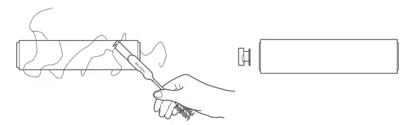 roborock Wet and Dry Vacuum Cleaner - entangled