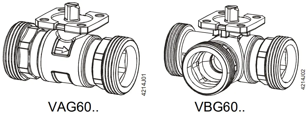 SIEMENS VAG60 Changeover Ball Valve -