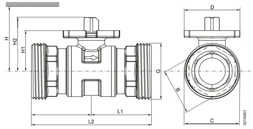 SIEMENS VAG60 Changeover Ball Valve - 4
