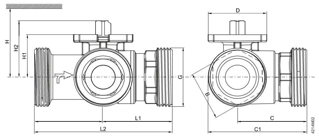 SIEMENS VAG60 Changeover Ball Valve - 5