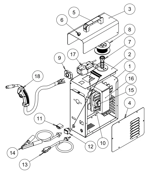 AUTOMIG-130-Ampere-AWELCO-Mig-Mag-No-Gas-Welding-Station-FIG13