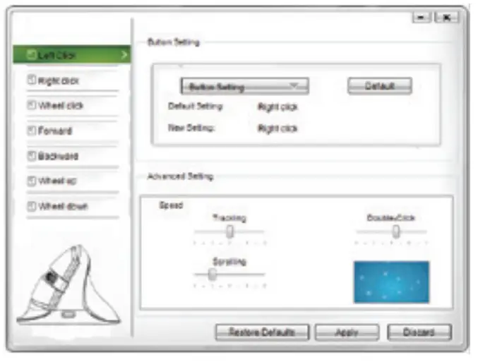 URBAN factory UBFEPR20UF Combo 2.4GHz and Bluetooth Wireless Vertical Ergonomic Mouse - fig 2