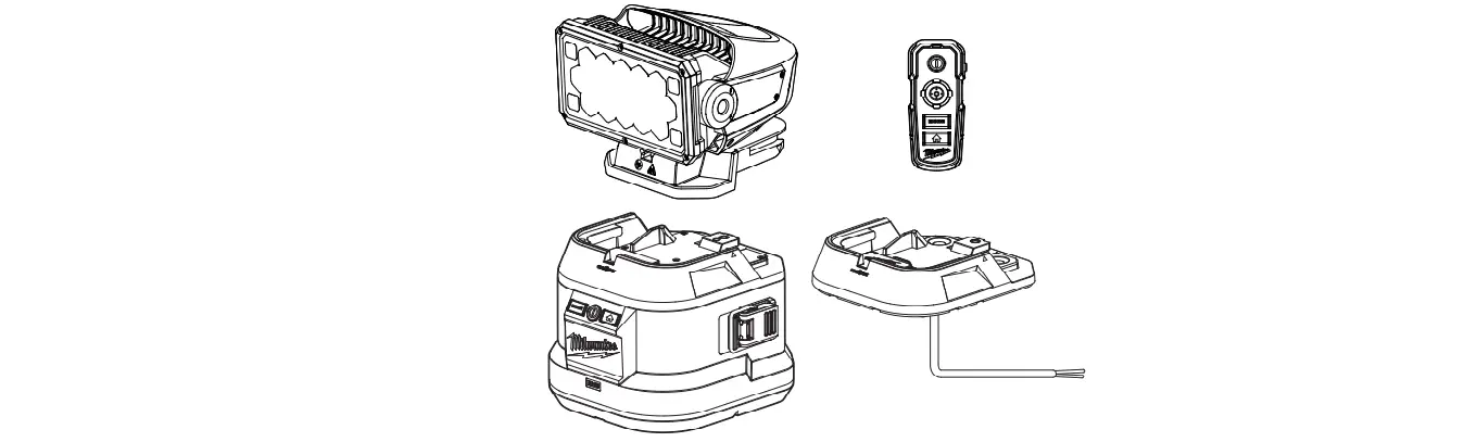 Milwaukee 2123-20 M18 Utility Remote Control Search Light Owner's Manual Milwaukee 2123-20 M18 Utility Remote Control Search Light Owner's Manual