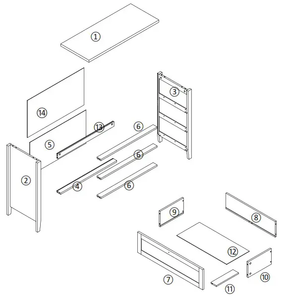 Kmart 43163113 Haven Chest of 3 Drawers - Product Overview 1