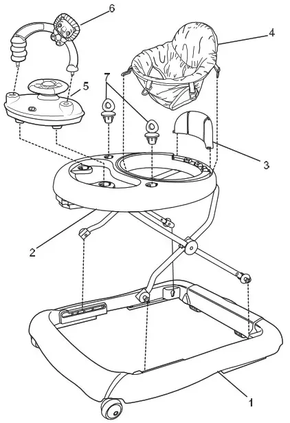 bright starts 11477 WSC Zig Zag Zebra Walker - overview 2