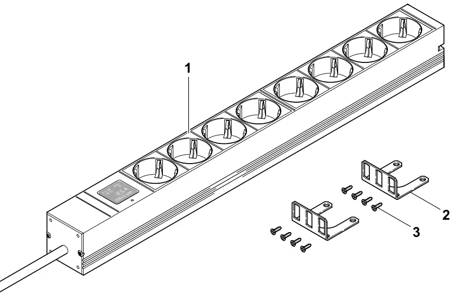 BlueNet BN0500 Bachmann 19 inch Power Strip-fig1