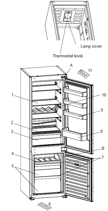 KONCAR-UHC542764SV-Built-In-Fridge-Freezer-FIG-1
