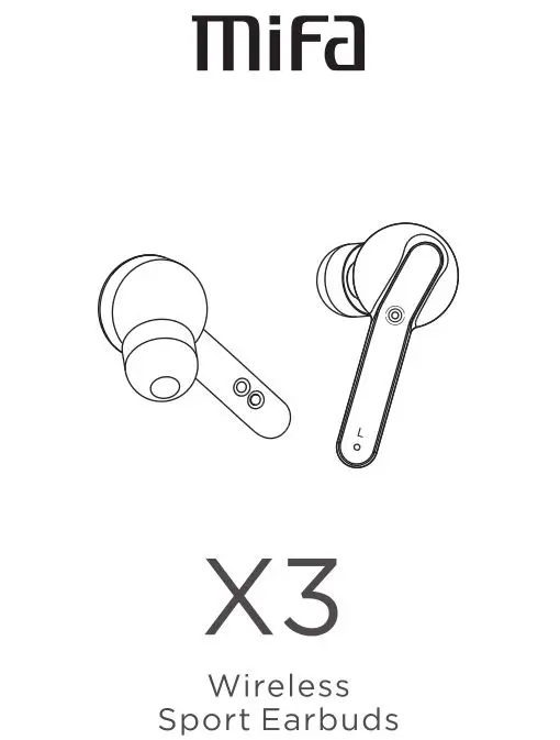 mifa X3 Wireless Sport Earbuds Manual