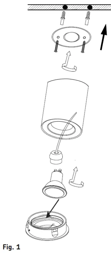 Knightsbridge-ORA1TRB-Tilt-Square-Downlight-FIG-1