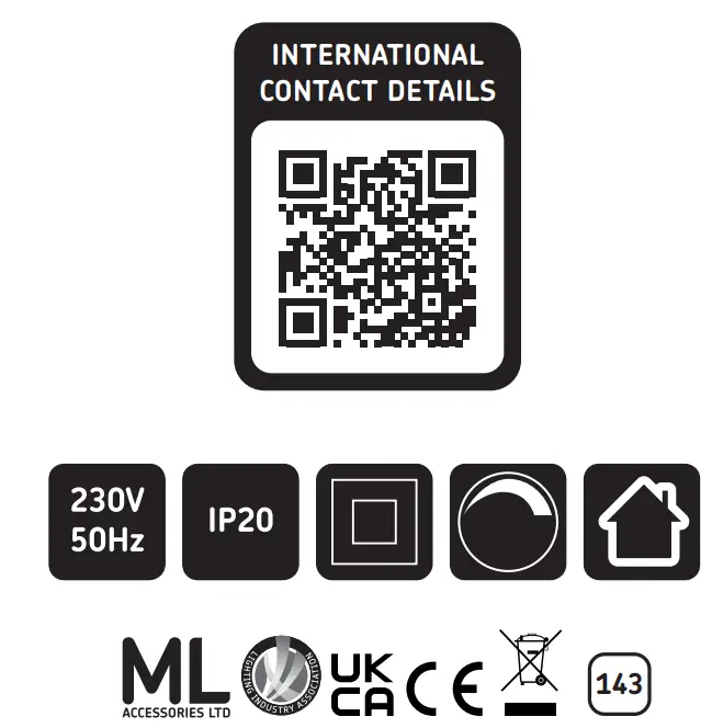 Knightsbridge-ORA1TRB-Tilt-Square-Downlight-FIG-2