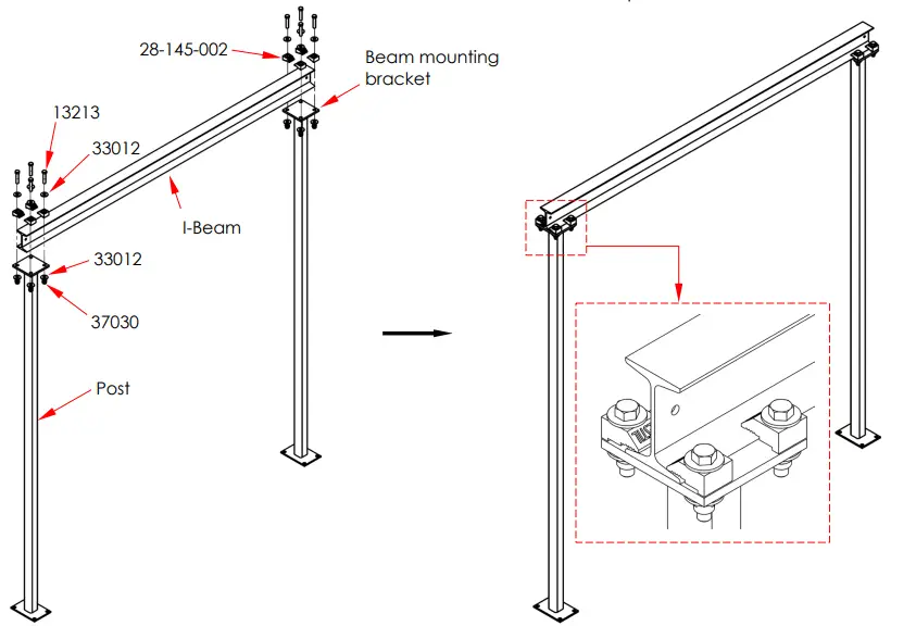 Vestil FPG-3 Work Area Portable Steel Gantry Cranes - Fig 6