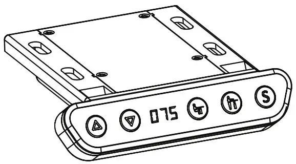 V I V O DESK E3CTB 63 Inch x 55Inch Corner Electric Desk Controller - Cover