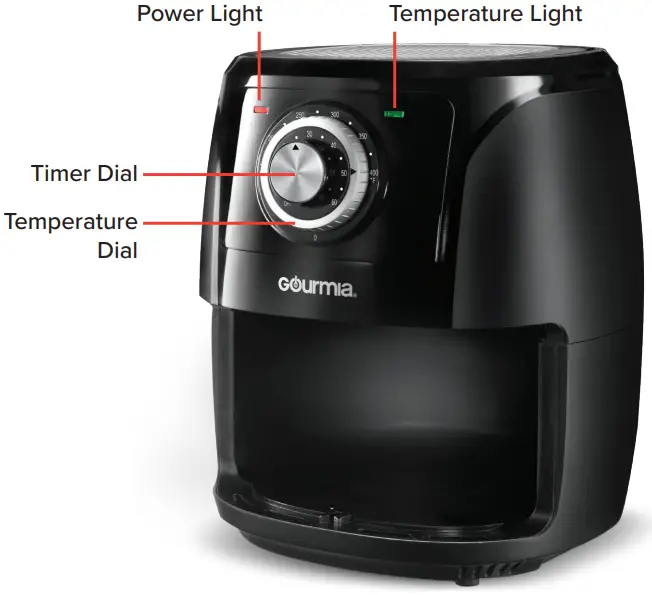 Gourmia 5QT Classic Air Fryer GAF566 -- FRYER