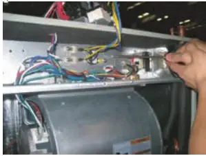 Supplementary Electric Heaters - Remove the cover plate