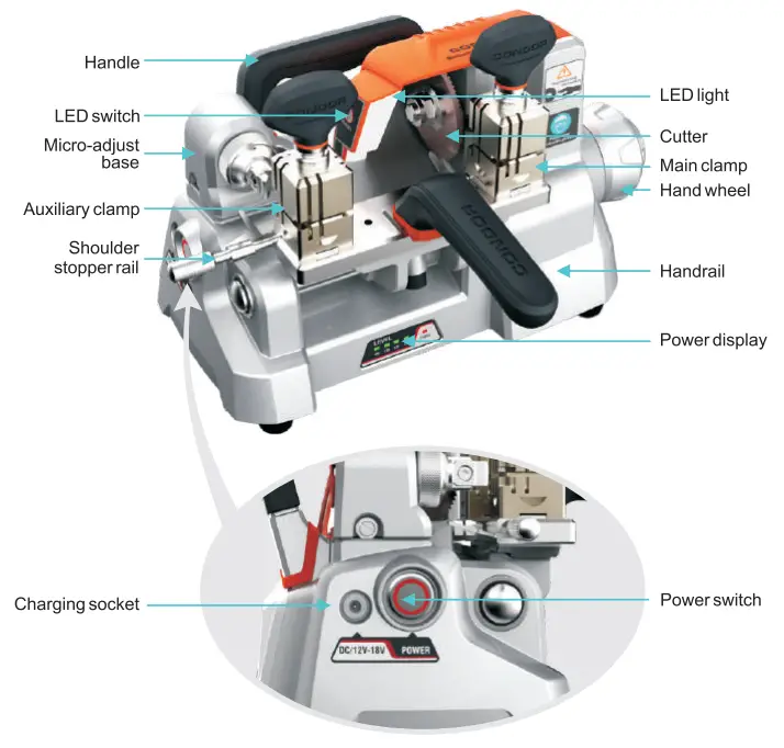 Xhorse XC-009 Mini Mechanical Key Cutting Machine - fig 2