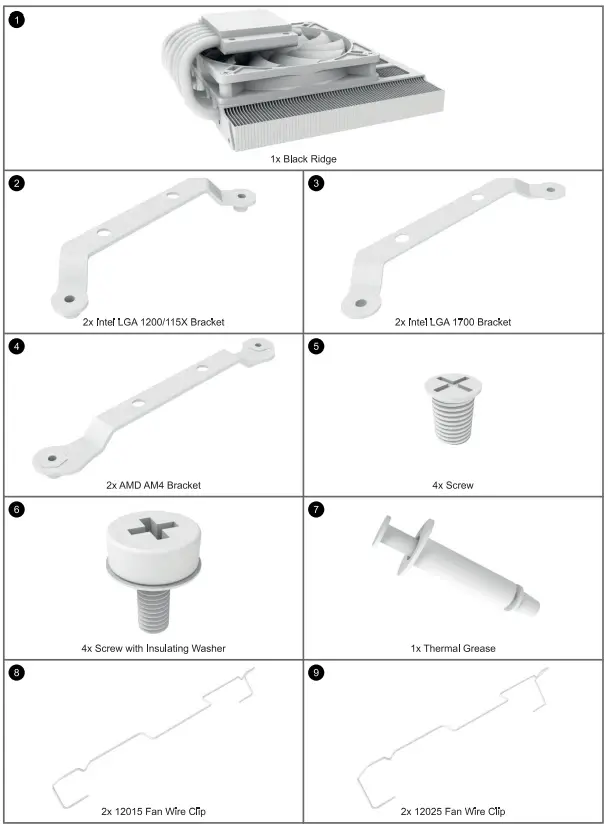 Alpenf hn 84000000156 Black Ridge Low Profile Cooler