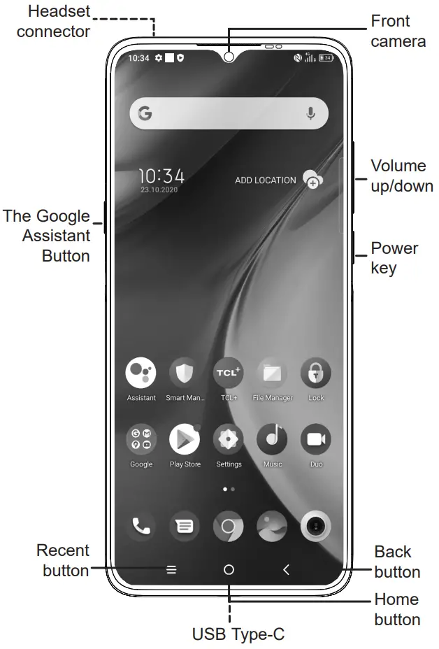 TCL T671E Smartphone -PGONE