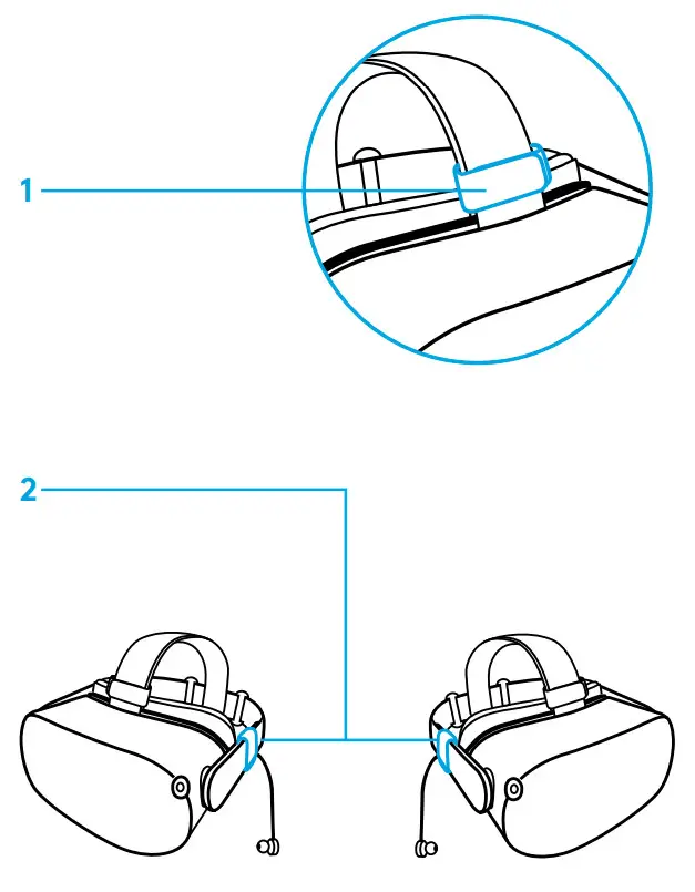 logitech Gaming Earbuds G333 VR - VELCRO STRAPS