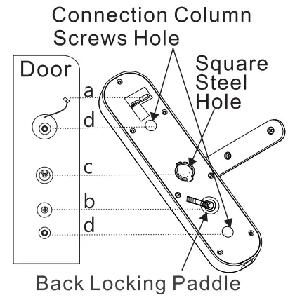 kogan KASHFNGDLKA SmarterHome IP54 Battery Powered - Installing the lock