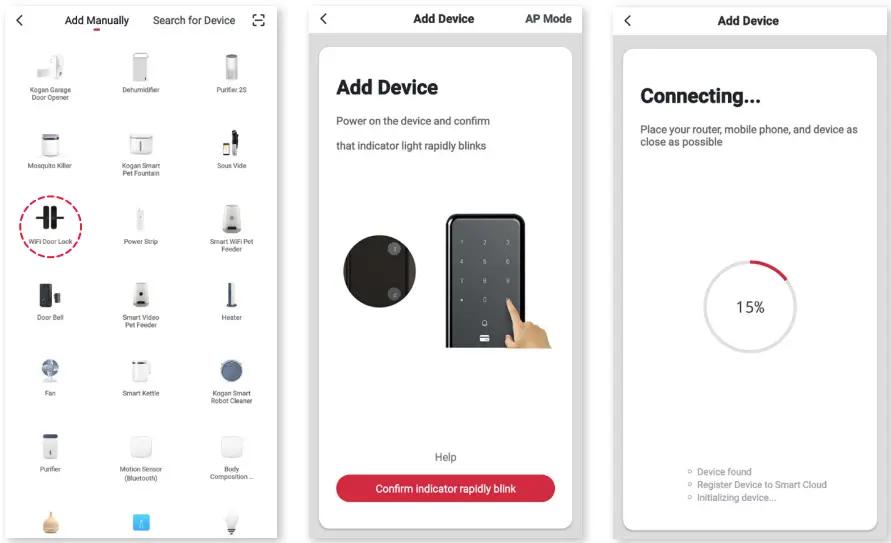 kogan KASHFNGDLKA SmarterHome IP54 Battery Powered - finalise the connection