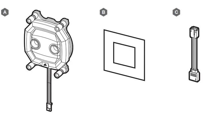 CORSAIR XC5 RGB Pro Series Socket 1200 1700 Socket -PACKAGE CONTENTS