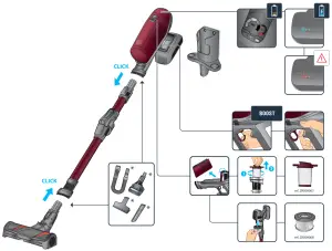 RowenTa RH99 X orce Flex Handstick Cordless Vacuum Cleaner - logo
