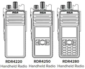 RCA RDR42X0 Series RDR4220 Professional Digital Two-Way Radios