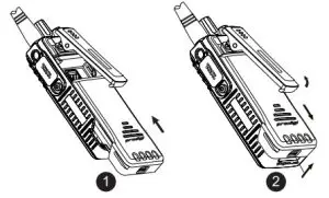 RCA RDR42X0 Series RDR4220 Professional Digital Two-Way Radios - Battery