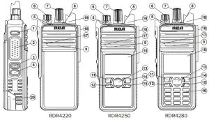 RCA RDR42X0 Series RDR4220 Professional Digital Two-Way Radios - QUICK START GUIDE
