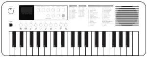 MEDELI MK1 37 Keys Mini Size Keyboard
