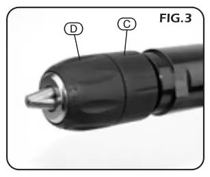 DRAPER 5277K PRO Composite Reversible Air Drills fig6