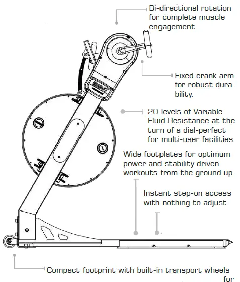 FIRST DEGREE FITNESS E620ST Predator Upper Body Ergometer fig 1