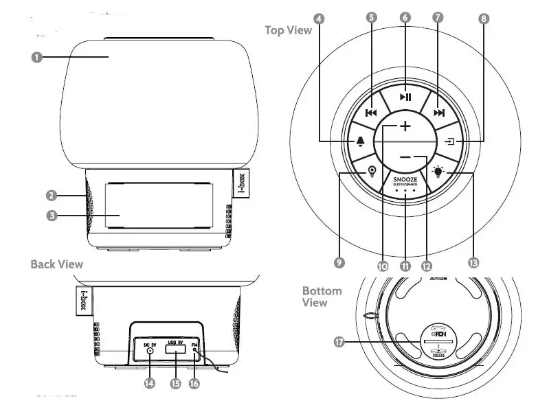 i-box OTS169 Multi-Function Bluetooth Speaker-3