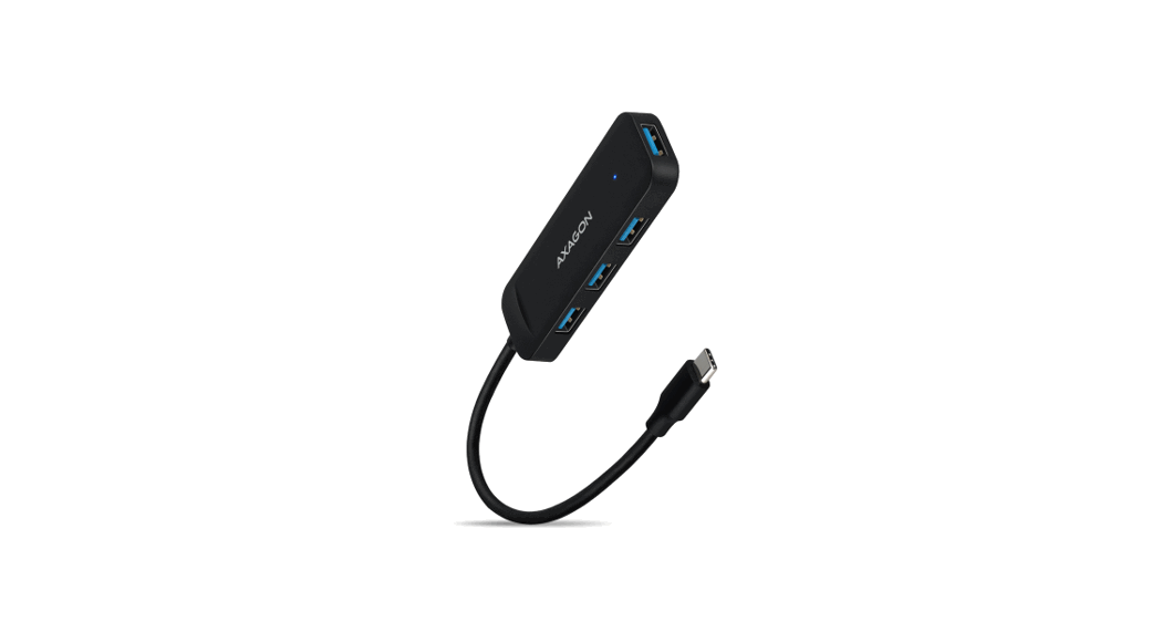 Axagon Hue-l1c 4 Port Superspeed Usb-c Travel Hub Instructions