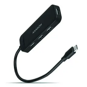 AXAGON HUE L1C 4 Port Superspeed USB C Travel Hub