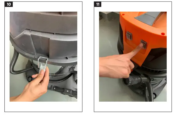 MEEC TOOLS 014123 Heavy-Duty Vacuum Cleaner- 10